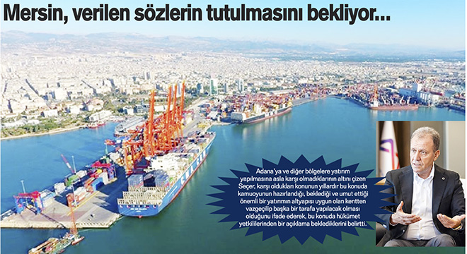 En uygun yer Mersin!